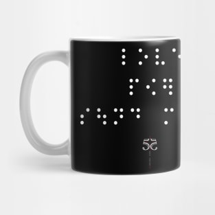 BRAILLE.WHT. 5517 Mug